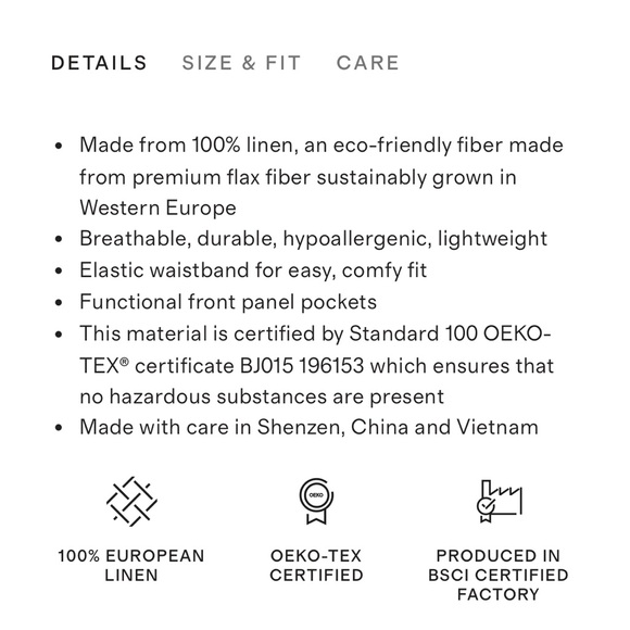 Quince 100% European Linen Tapered Ankle Pants in Martini Olive Color Size XL - Picture 4 of 13